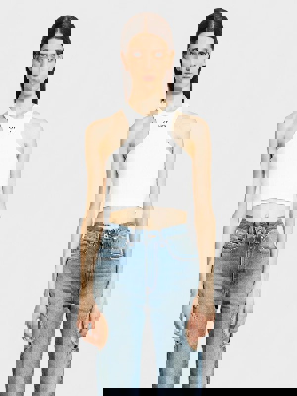 Off - White Off Stamp Rib Rowing Top White - Supplied FashionOff White