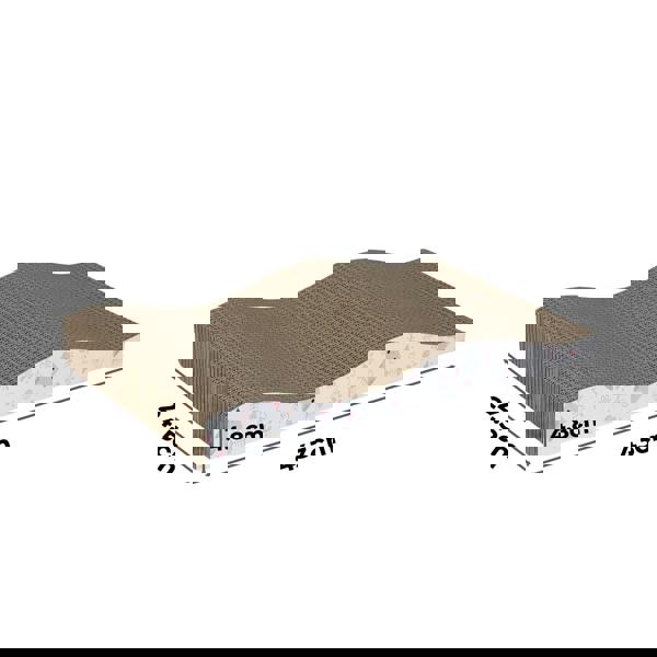 Skylos 4PCS Cat Scratching Board Cardboard Cat Scratcher Scratching Pad Lounge