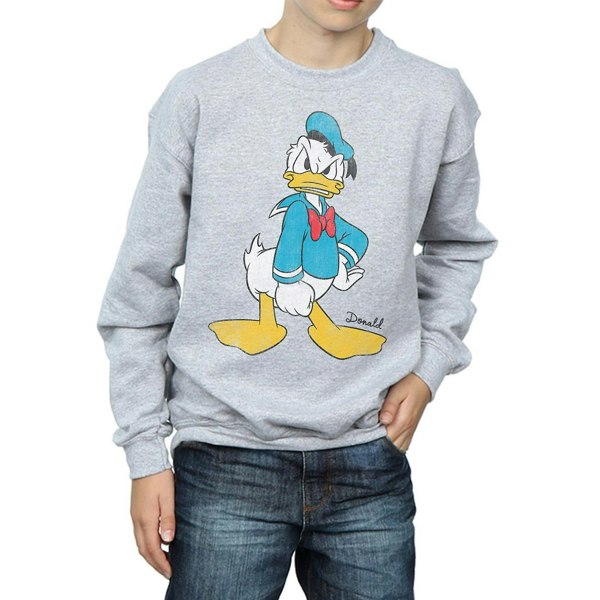 Disney Boys Angry Donald Duck Sweatshirt - Sports Grey