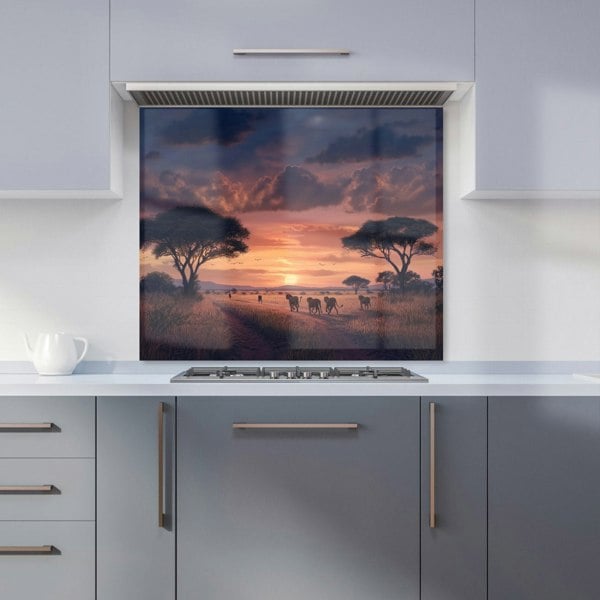 Warren Reed - Designer Lions' Twilight Journey Kitchen Splashback