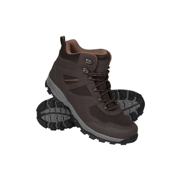 Mountain Warehouse Mens Mcleod Wide Walking Boots - Dark Brown