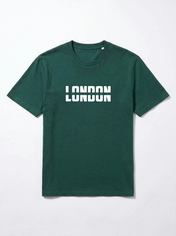 London Attitude Essential Split Graphic Premium Organic Cotton T-Shirt
