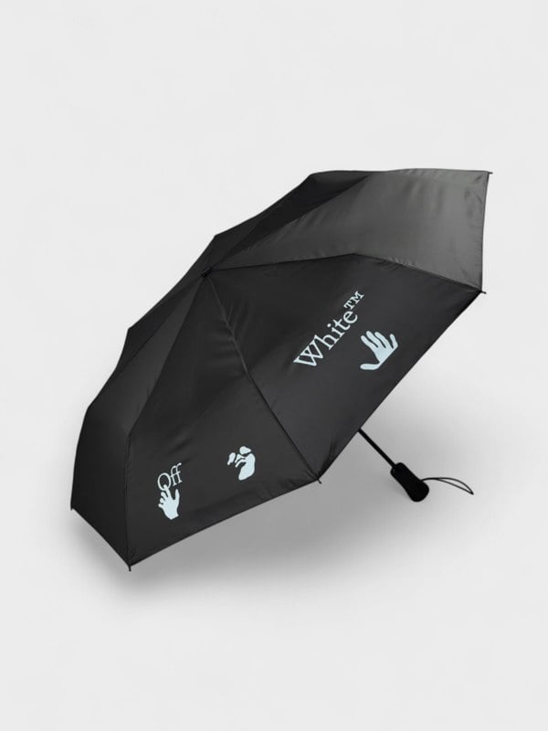 Off-White Foldable Umbrella Dark Grey