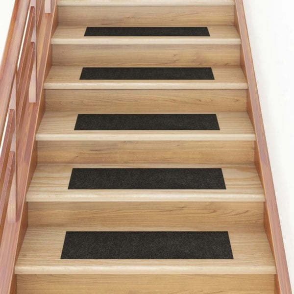 Berkfield Self-adhesive Stair Mats Rectangular 15 pcs 76x20 cm Brown