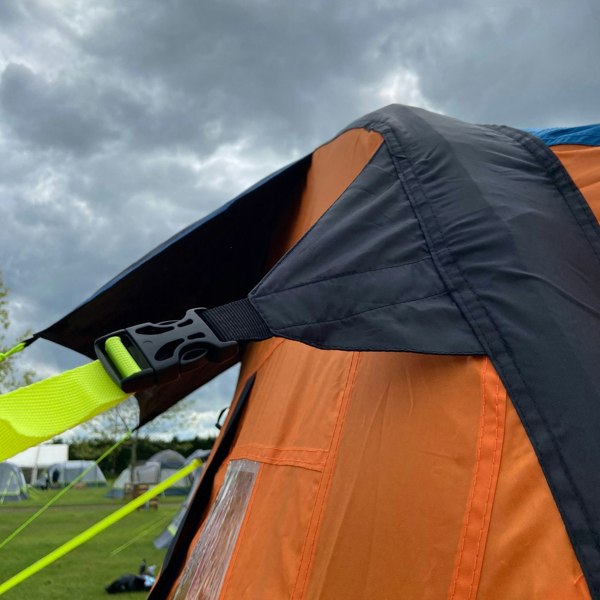 Storm strap connection point on the Loopo Breeze® v2 Inflatable Campervan Awning by OLPRO imageset:Orange