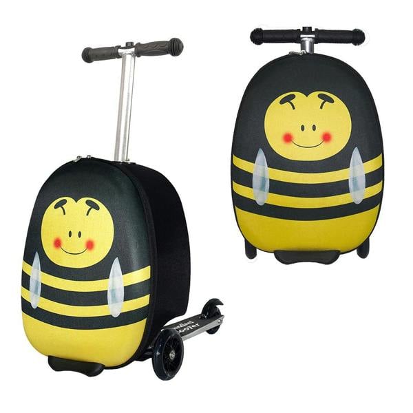 Groundlevel Children's Suitcase with Fold Down Scooter