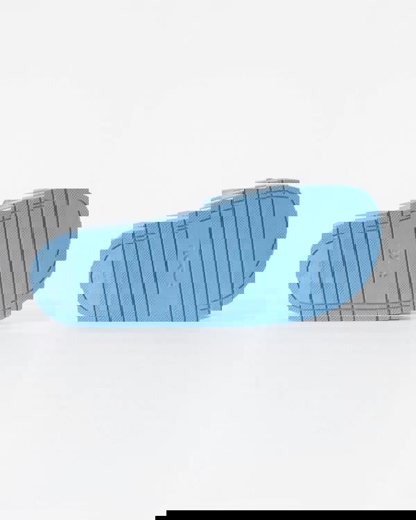 BOSS Orange Aryeh Mens Italian-Made Slides With Large Logo Detail - Turquoise/Aqua 445