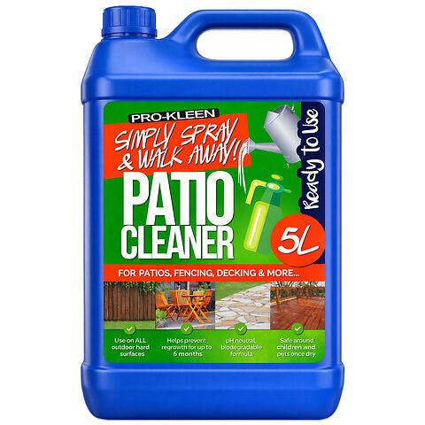 ProKleen Pro-Kleen Patio Cleaner Ready to Use Simply Spray & Walk Away Green Mould, Moss and Algae Remover 5L