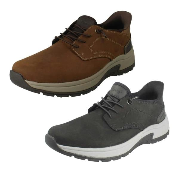 Rieker Mens Rieker Extra Wide Slip On Elasticated Lace Casual Suede Shoes 11050