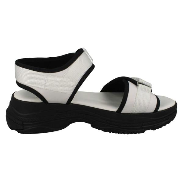 Spot On Ladies Spot On Mid Flatform Sandals F10900