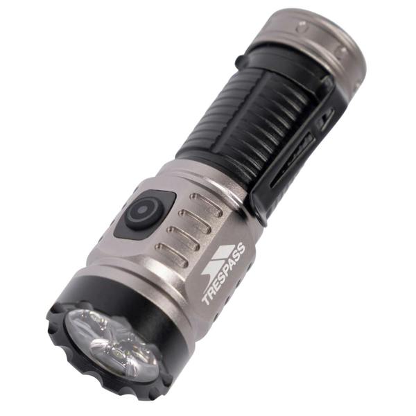 Trespass Pocketshine Mini Hand Torch - Black/Grey - 