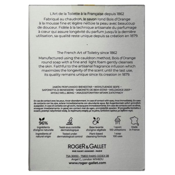 Roger & Gallet Bois D'Orange Perfumed Soap 3 x 100g