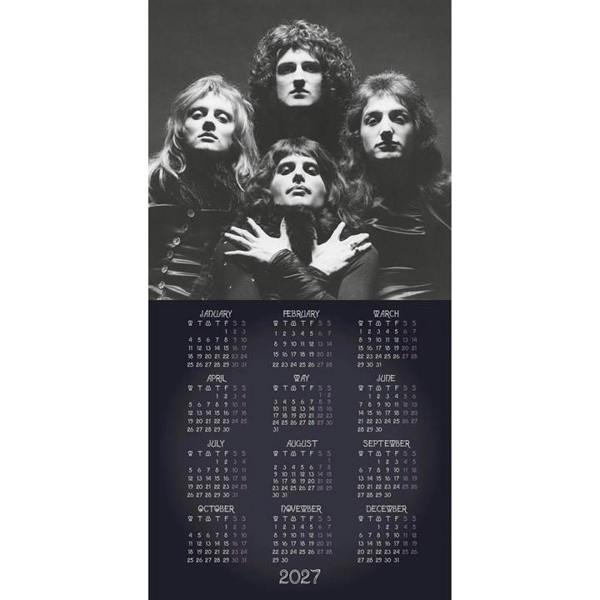 Queen Record Collector's Edition Calendar 2027, Wall Calendars, Month To View, Entertainment, Gift