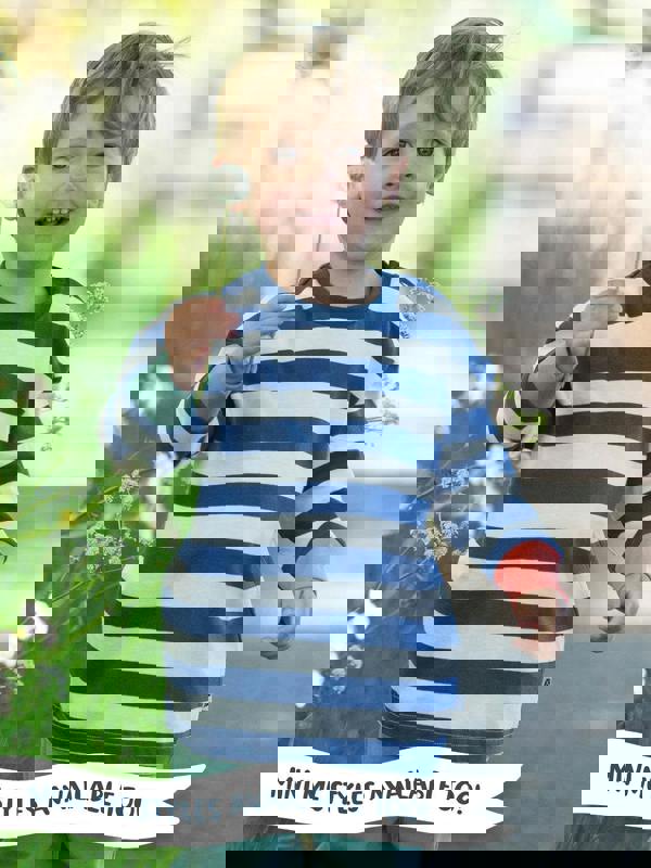 Kite Womens Organic Oxbridge Jersey T-Shirt Navy Stripe