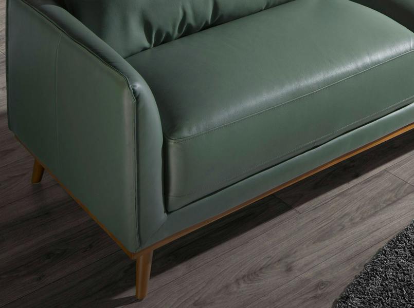 Angel Cerdá Corner sofa in green leather 6199/6200