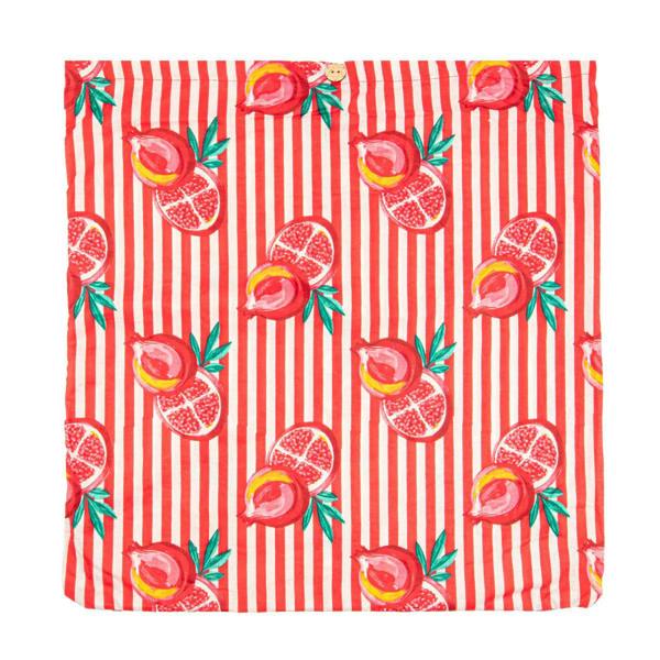 Elie Beaumont Serendipity Cotton Quilted Tote - Pink Pomegranate