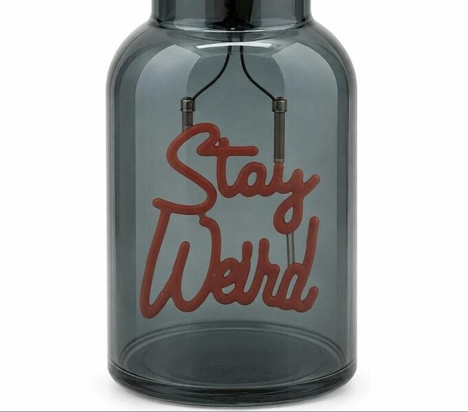 Love Frankie Stay Weird Message In A Bottle - LED Rechargeable Light