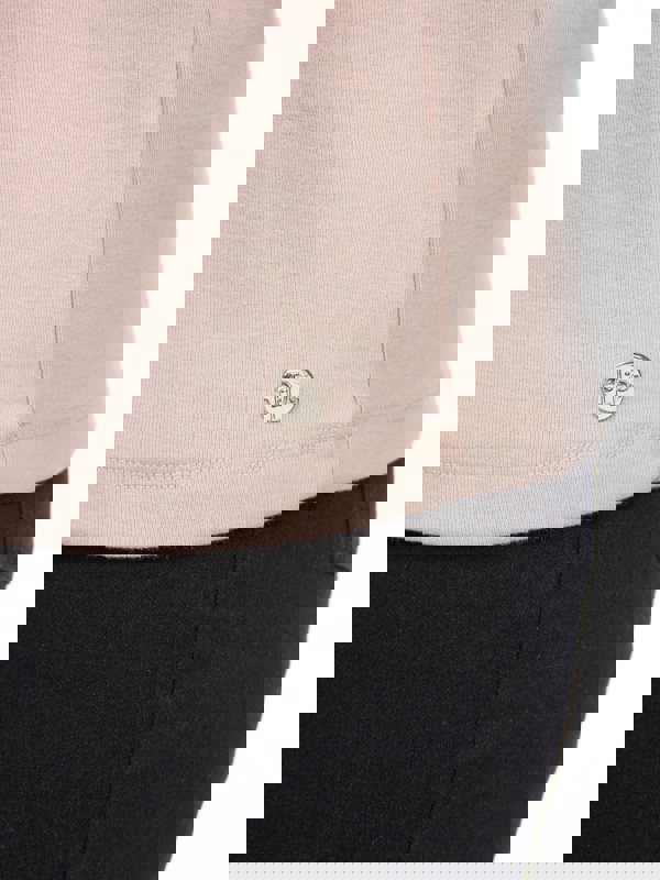 PennyPlain High Back V-neck Top - Cloud