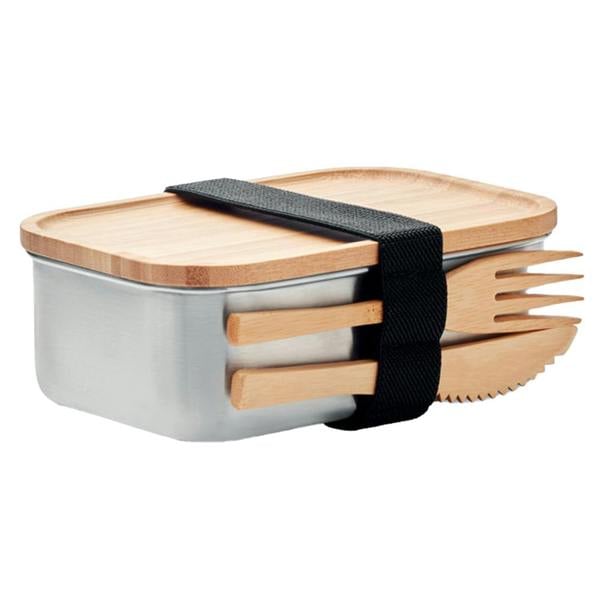MidOcean Savanna Stainless Steel Lunch Box - Wood - 