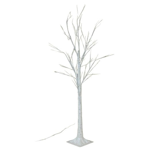 Samuel Alexander 2.4m (8ft) Indoor Outdoor Christmas Lit Birch Tree with 136 Warm White LEDs