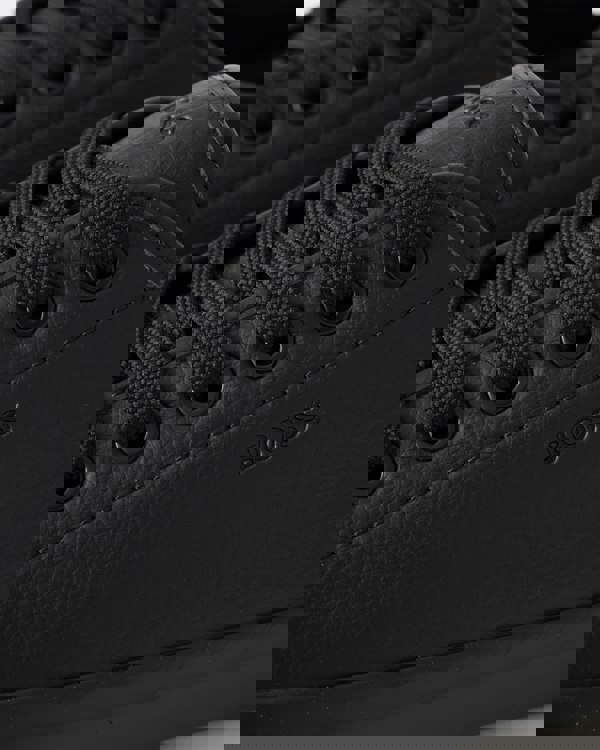 BOSS Orange Aiden Tenn Mens Low Top Trainers in Grained Faux Leather - Black 005