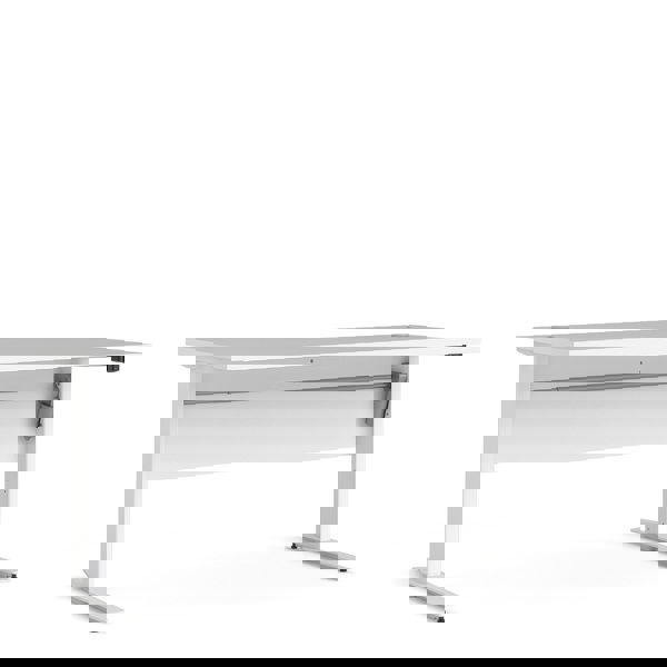 Furniture To Go Prima Desk 150 cm in White with Height adjustable legs with electric control in White