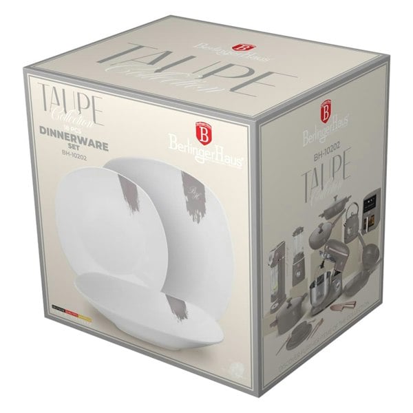 18 pcs dinnerware Berlinger Haus BH10202 Taupe