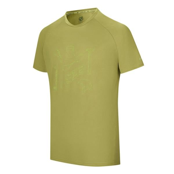 Dare 2B Mens Tech II Graphic Print T-Shirt - Golden Cypress - 