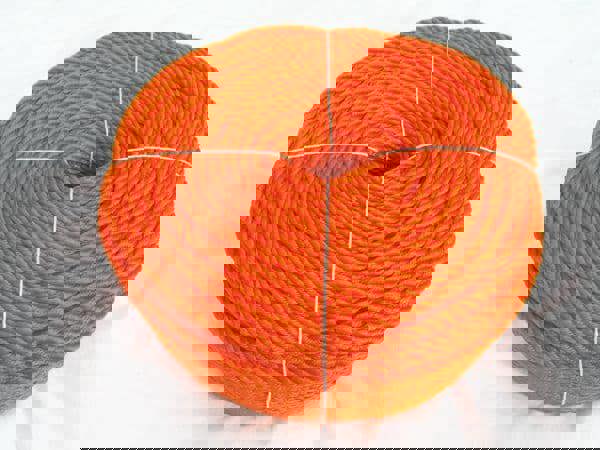 6MM x 220 Metre Coil, Orange, 3 Strand Polyethylene PE Rope - Marine / Boat / Yacht