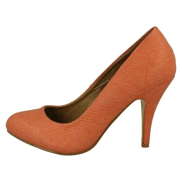 Spot On Ladies Spot On High Heel Court Shoe