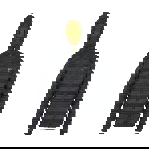 Regatta Mens Marizion Baffled Hooded Padded Jacket - Ash/Gold