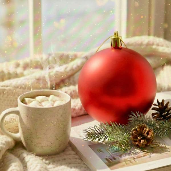 2cm Matte Red Christmas Bauble for Tree and Home Decor, Elegant Festive Hanging Ornament image 9