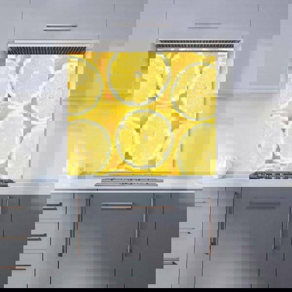 Warren Reed - Designer Vibrant Lemons Kitchen Splashback
