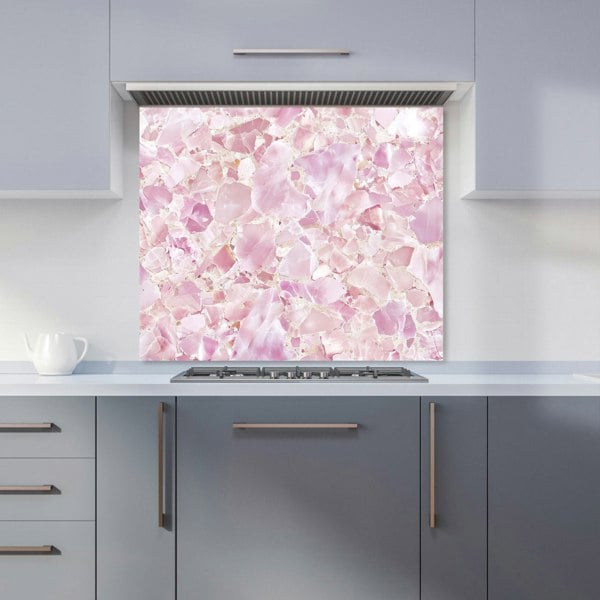 Warren Reed - Designer Light Pink Quartz Effect Kitchen Splashback