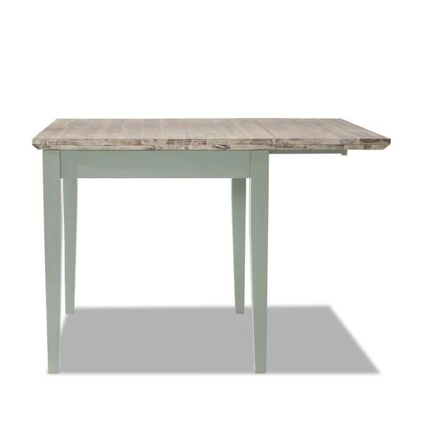 Statement Furniture Florence Square Extendable Kitchen Dining Table, Drop Down Leaf Small Table