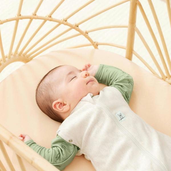 Organic All Year Cocoon Swaddle Sleeping Bag - Oatmeal - 1.0 TOG