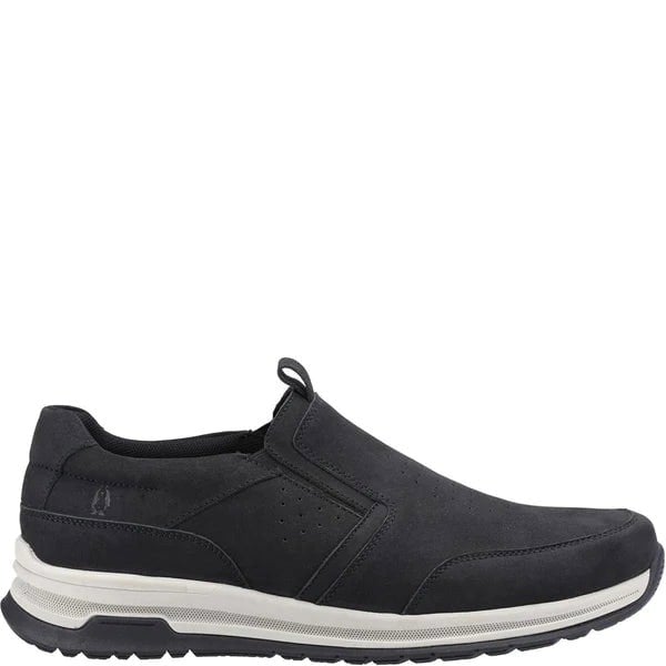 Hush Puppies COLE Mens Trainers Black Nubuck