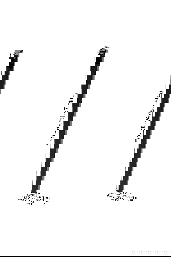 Living and Home 73cm / 28.74 inch 2Pcs Folding Black Metal Table Legs with Plastic Foot Pads Furniture Replacement Legs