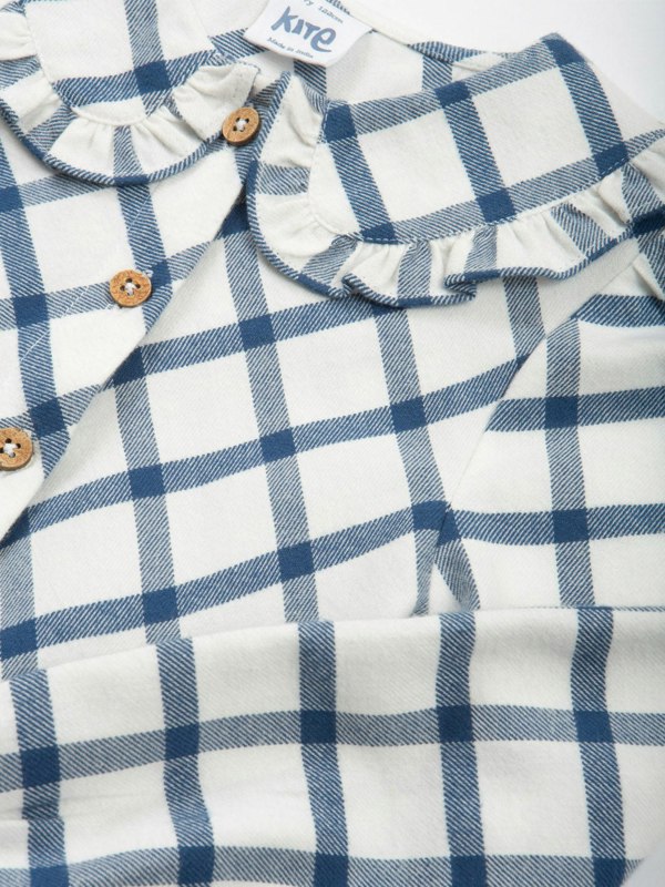 Kite Girls Organic Check Dolly Collar Dress
