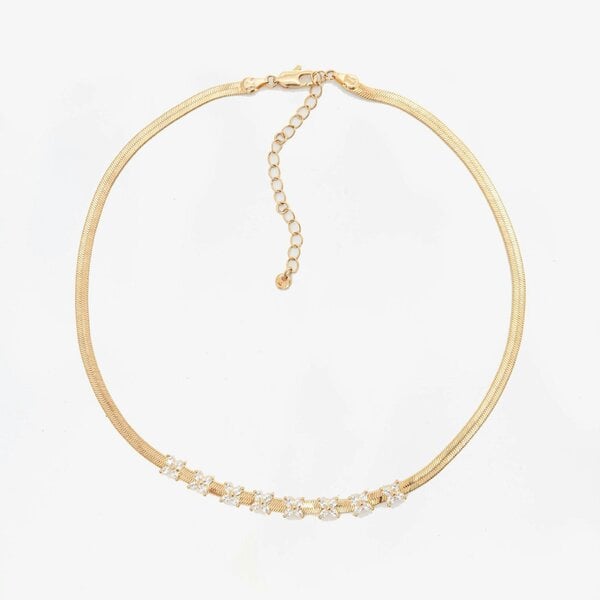 Uchi & Soto Kinmokusei Gold Chain Floral Necklace