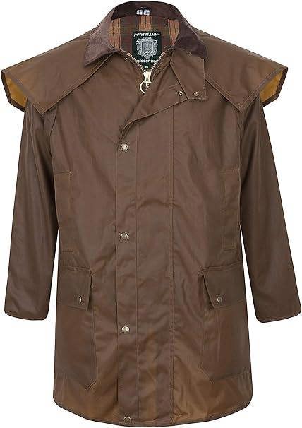 3/4 Length Stockman Wax Cape - Hi-Vis Trousers