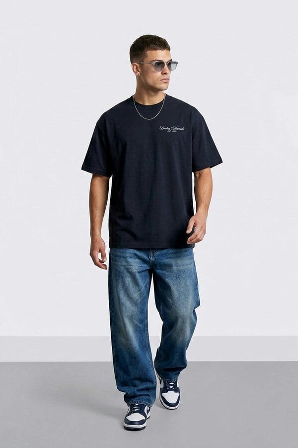 London Attitude Originals Oversized Heavyweight Spider Graphic T-Shirt