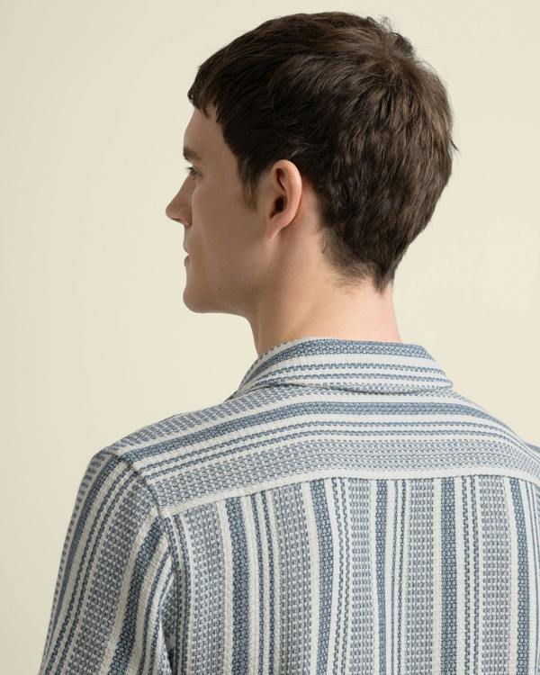 Larsson & Co Olsen - Waffle Stripe Short Sleeve Shirt