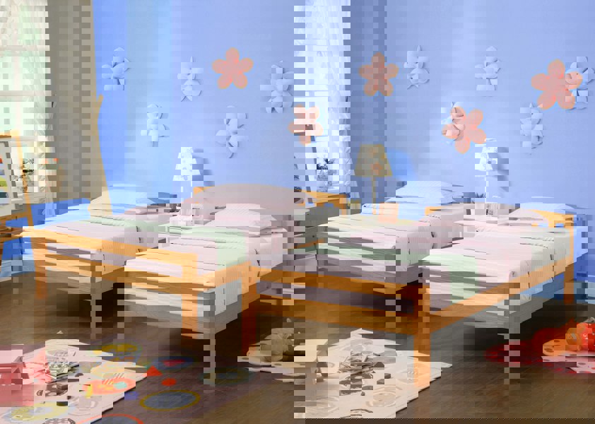 Comfy Living 3ft Wooden Combination Bunk Bed In Grey White Or Caramel Bedroom Kids Bedroom