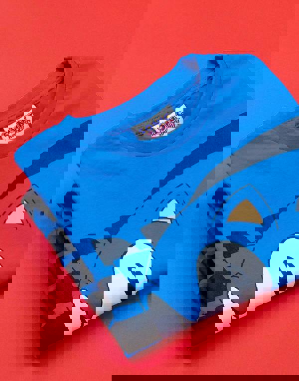 Sonic the Hedgehog Boys Blue Sonic Short Sleeved T-Shirt