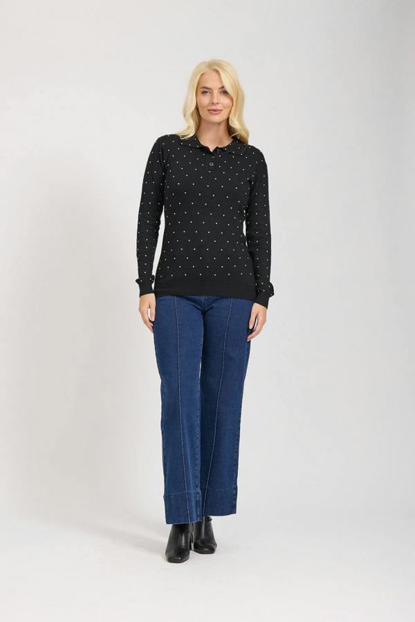 Mudflower Scattered Diamanté Jumper