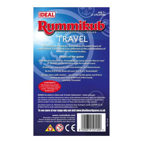 IDEAL Rummikub Game Travel Edition