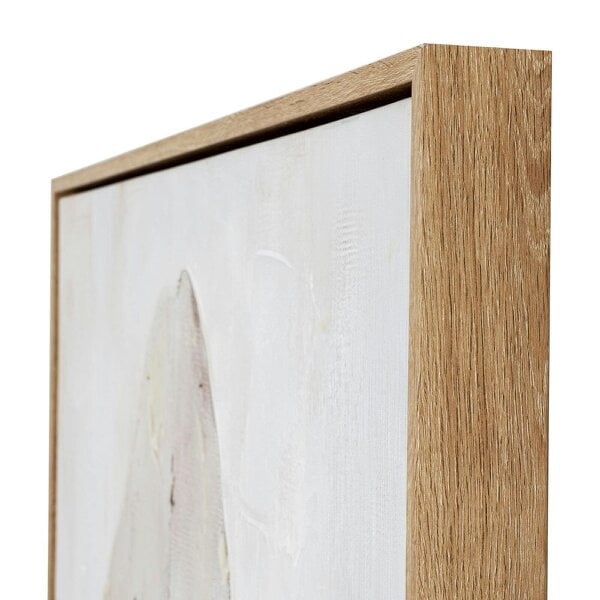 Wyld Haus Filoti Botanical Hand Painted Minimalist Leaf Canvas In Frame