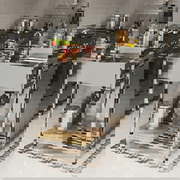 Stainless Steel One Compartment Commercial Sink with Right Drainboard Living and Home