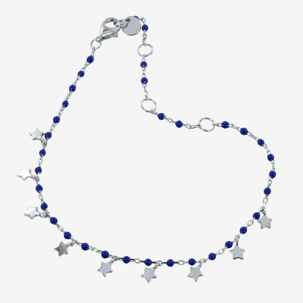 Blue Starry Sterling Silver Bracelet - Reeves & Reeves